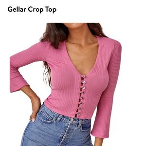 Gelled Crop Top in Candy size small